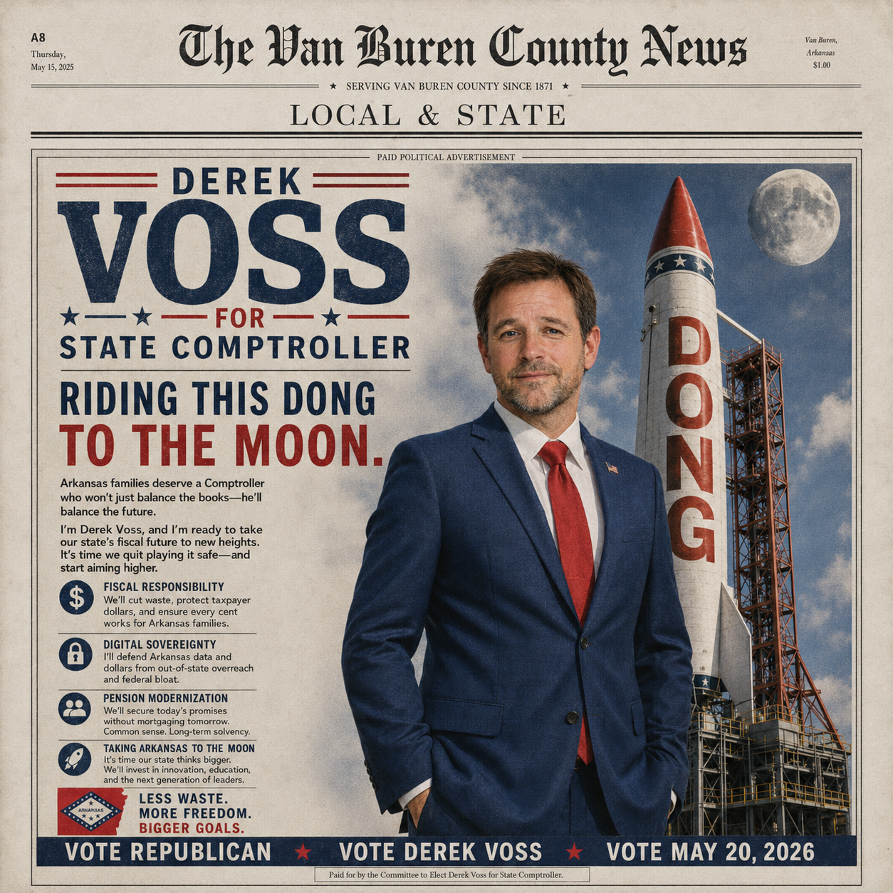 MAGA Candidate Plans to Invest $15.5 Billion of Arkansas Pension Fund Into DONG Coin image 1